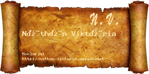 Náthán Viktória névjegykártya
